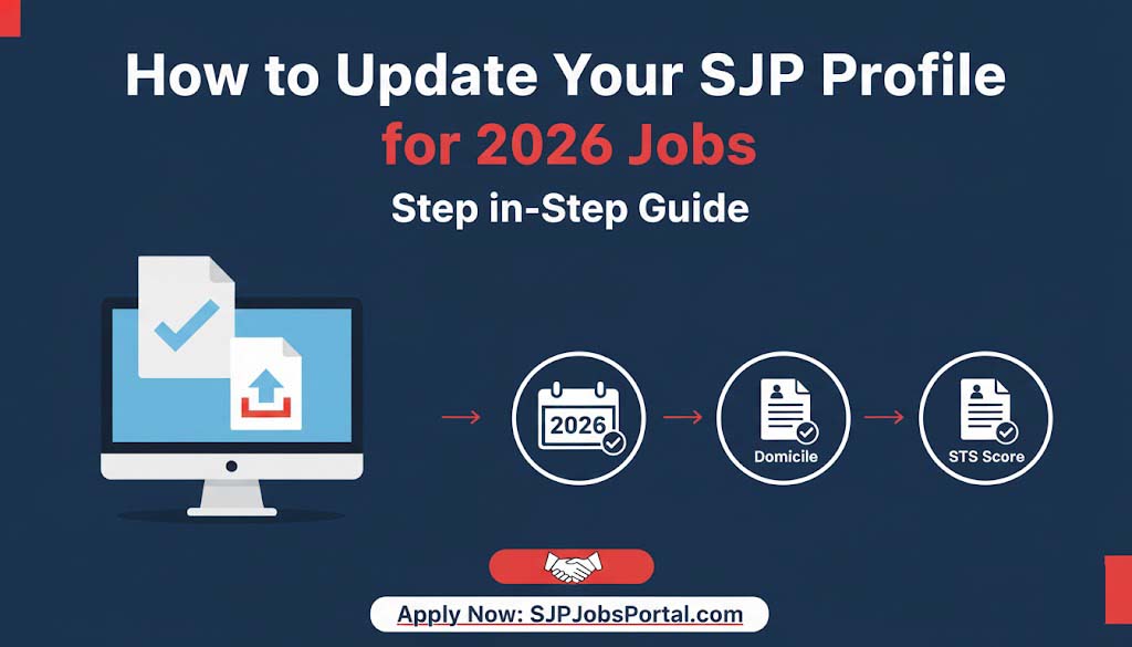 How to Update SJP Profile for 2026 Jobs: Step-by-Step Guide