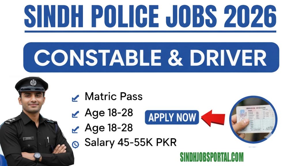 Sindh Police Jobs 2026: Apply at SJP Constable & Driver