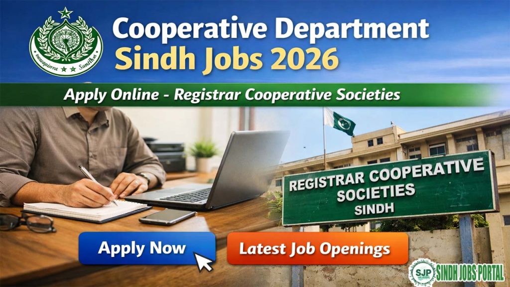 Cooperative Department Sindh Jobs 2026 | Apply Online - Registrar Cooperative Societies