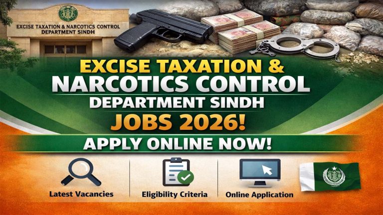 Excise Taxation & Narcotics Control Department Jobs 2026 | Apply Online