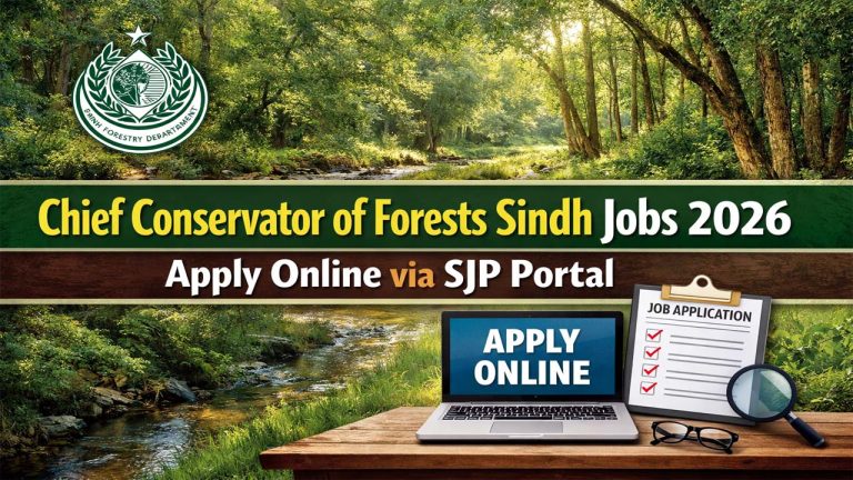 Chief Conservator of Forests Sindh Jobs 2026 – Apply Online via SJP Portal