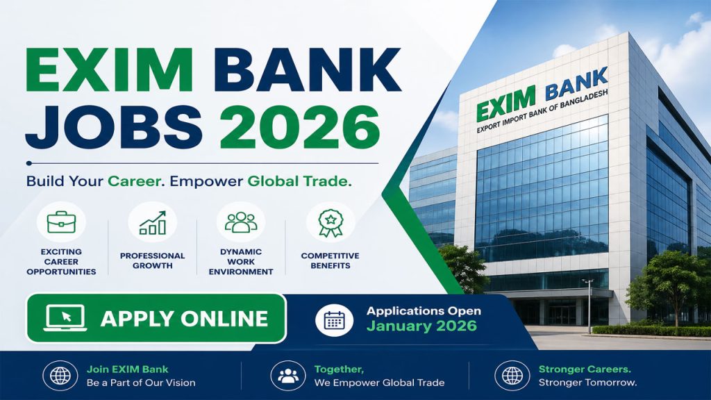 EXIM Bank Jobs 2026 – Apply Online for 4+ Positions