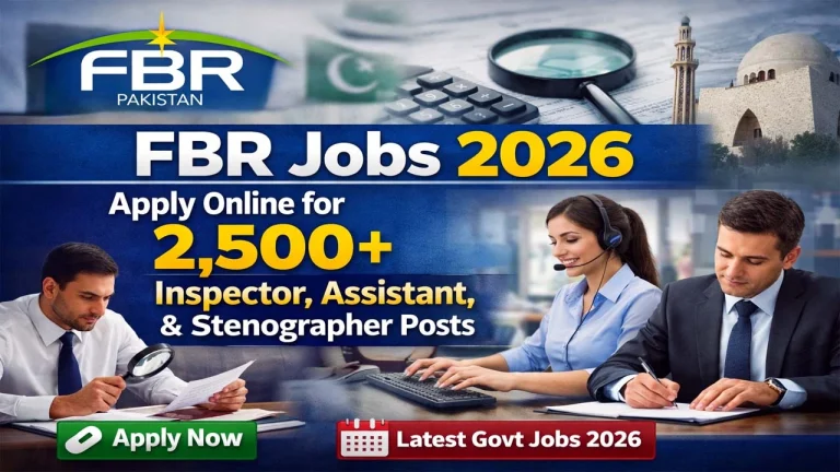 FBR Jobs 2026 – 2,850+ Inspector, LDC, UDC Posts – Apply Online