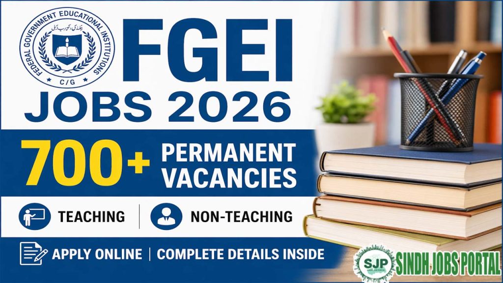 FGEI Jobs 2026: 700+ Permanent Vacancies (Teaching & Non-Teaching)