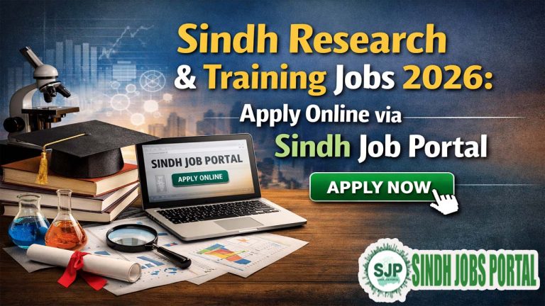 Sindh Research & Training Jobs 2026: Apply Online via Sindh Job Portal