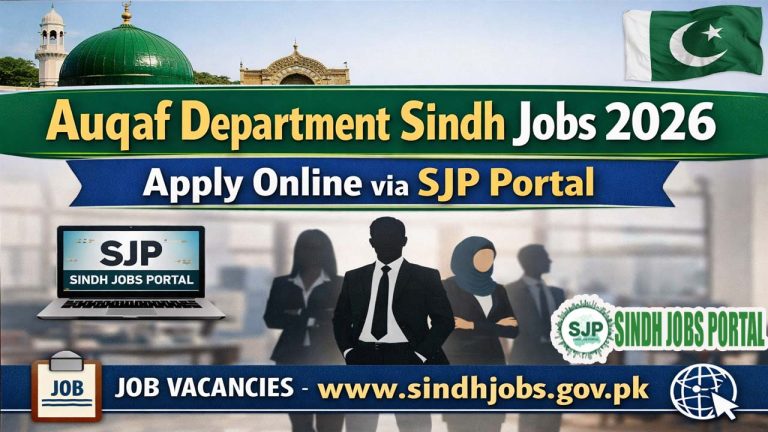 Auqaf Department Sindh Jobs 2026 – Apply Online via SJP Portal