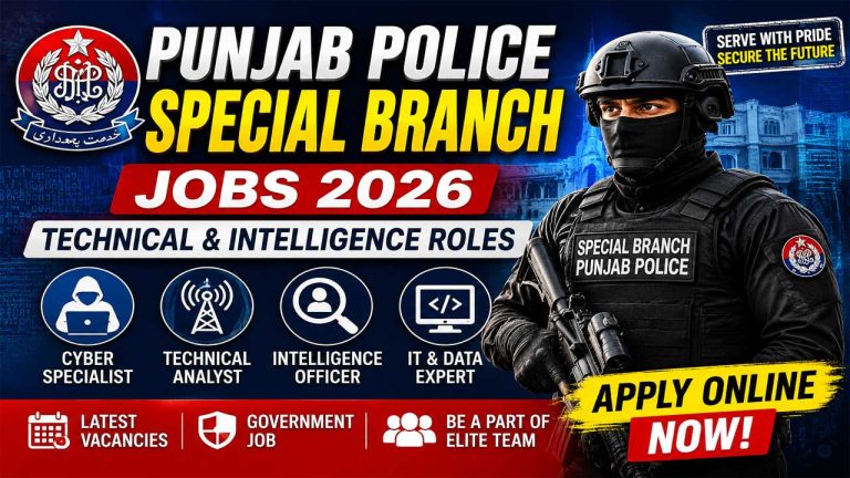 Punjab Police Special Branch Jobs 2026 – Technical & Intelligence Roles Apply Online